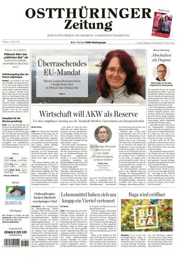 Ostthüringer Zeitung (Pößneck) - 14 Apr 2023