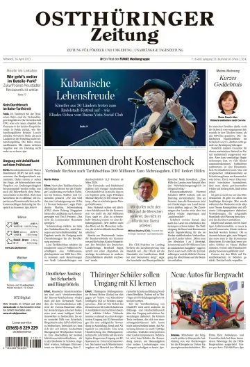 Ostthüringer Zeitung (Pößneck) - 26 Apr 2023