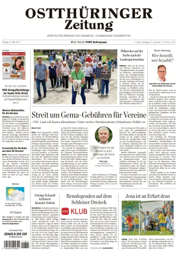 Ostthüringer Zeitung (Pößneck) - 22 May 2023