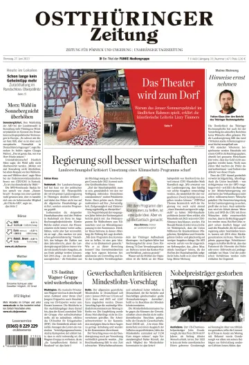 Ostthüringer Zeitung (Pößneck) - 27 Jun 2023