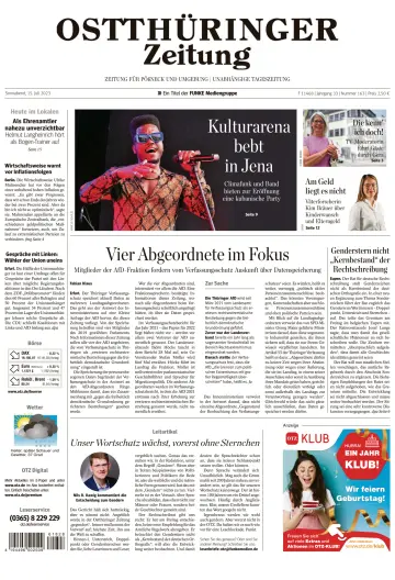 Ostthüringer Zeitung (Pößneck) - 15 Jul 2023