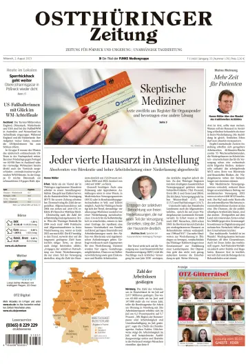 Ostthüringer Zeitung (Pößneck) - 2 Aug 2023