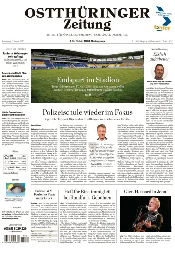 Ostthüringer Zeitung (Pößneck) - 3 Aug 2023