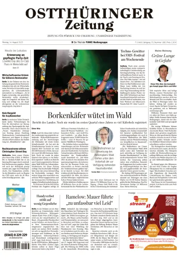 Ostthüringer Zeitung (Pößneck) - 14 Aug 2023
