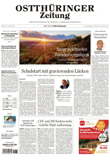 Ostthüringer Zeitung (Pößneck) - 16 Aug 2023