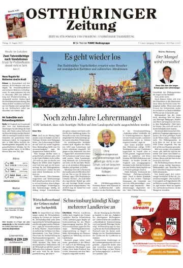 Ostthüringer Zeitung (Pößneck) - 18 Aug 2023