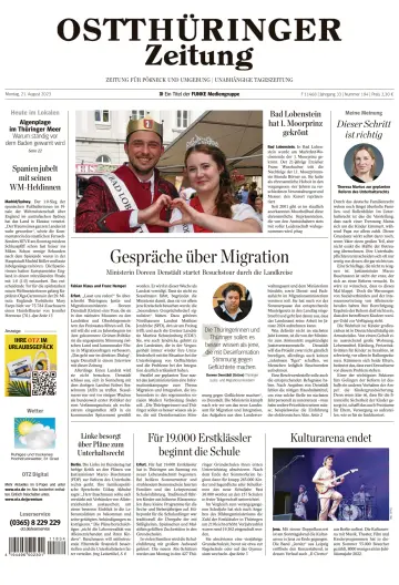 Ostthüringer Zeitung (Pößneck) - 21 Aug 2023