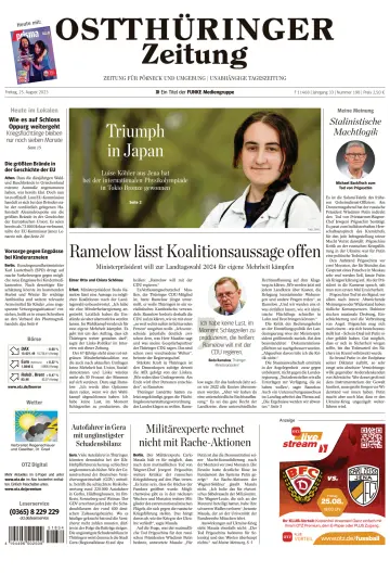 Ostthüringer Zeitung (Pößneck) - 25 Aug 2023