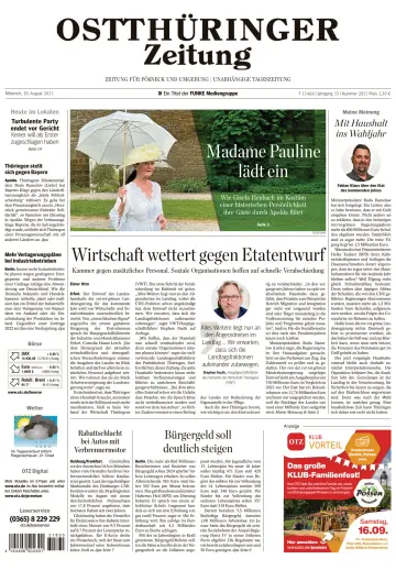 Ostthüringer Zeitung (Pößneck) - 30 Aug 2023
