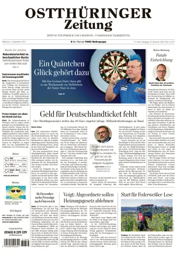 Ostthüringer Zeitung (Pößneck) - 6 Sep 2023