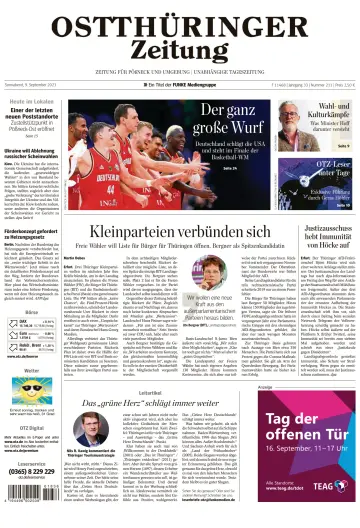 Ostthüringer Zeitung (Pößneck) - 9 Sep 2023