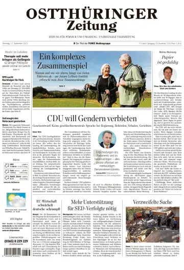 Ostthüringer Zeitung (Pößneck) - 12 Sep 2023