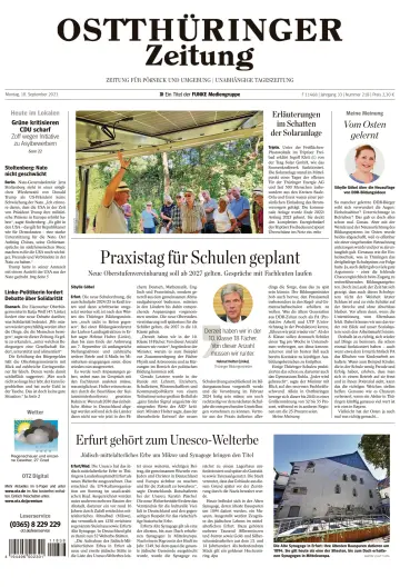 Ostthüringer Zeitung (Pößneck) - 18 Sep 2023