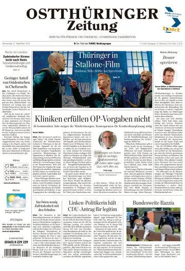 Ostthüringer Zeitung (Pößneck) - 21 Sep 2023
