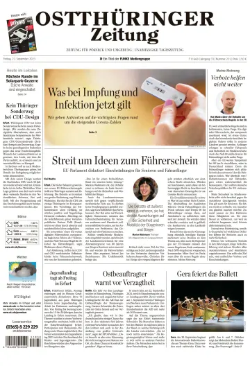 Ostthüringer Zeitung (Pößneck) - 22 Sep 2023