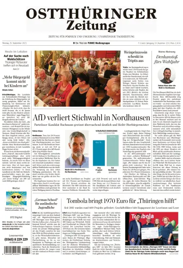 Ostthüringer Zeitung (Pößneck) - 25 Sep 2023