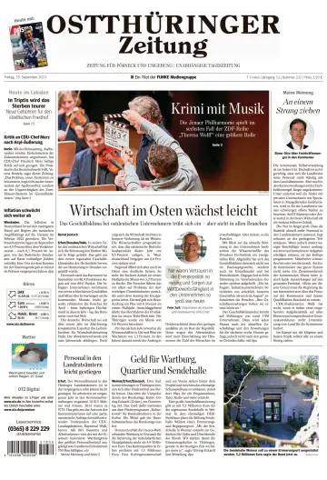 Ostthüringer Zeitung (Pößneck) - 29 Sep 2023