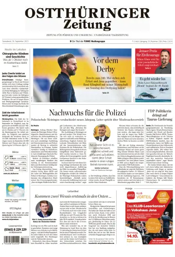 Ostthüringer Zeitung (Pößneck) - 30 Sep 2023