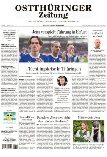 Ostthüringer Zeitung (Pößneck) - 2 Oct 2023