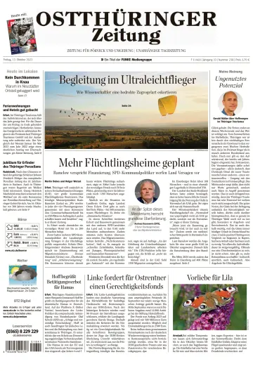 Ostthüringer Zeitung (Pößneck) - 13 Oct 2023