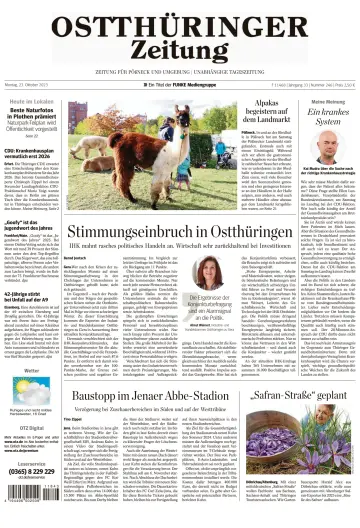 Ostthüringer Zeitung (Pößneck) - 23 Oct 2023