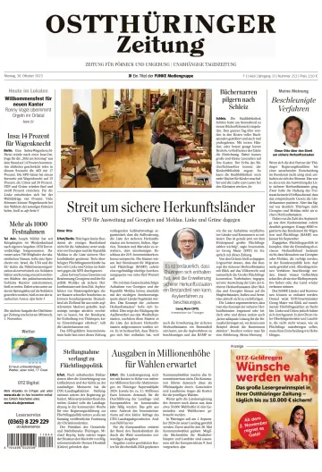 Ostthüringer Zeitung (Pößneck) - 30 Oct 2023