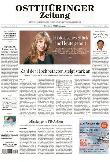 Ostthüringer Zeitung (Pößneck) - 2 Nov 2023
