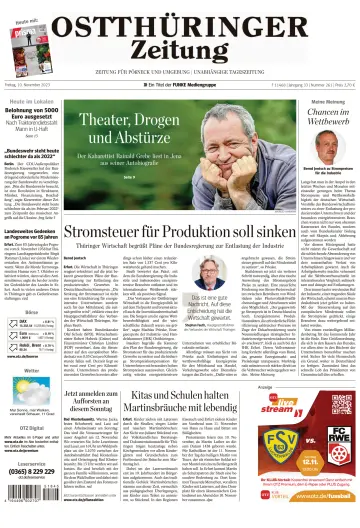 Ostthüringer Zeitung (Pößneck) - 10 Nov 2023