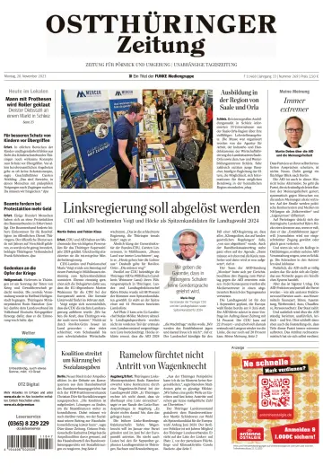 Ostthüringer Zeitung (Pößneck) - 20 Nov 2023