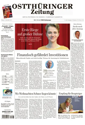 Ostthüringer Zeitung (Pößneck) - 24 Nov 2023