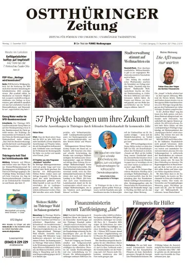 Ostthüringer Zeitung (Pößneck) - 11 Dec 2023