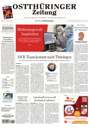 Ostthüringer Zeitung (Pößneck) - 15 Dec 2023