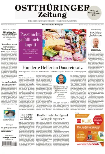 Ostthüringer Zeitung (Pößneck) - 27 Dec 2023