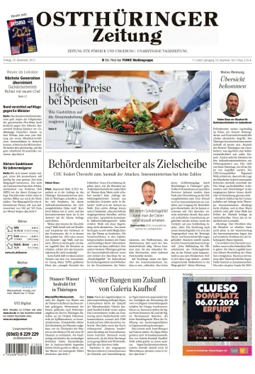 Ostthüringer Zeitung (Pößneck) - 29 Dec 2023