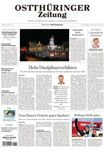 Ostthüringer Zeitung (Pößneck) - 2 Jan 2024