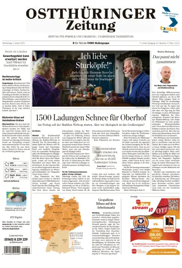 Ostthüringer Zeitung (Pößneck) - 4 Jan 2024
