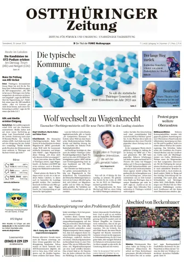 Ostthüringer Zeitung (Pößneck) - 20 Jan 2024