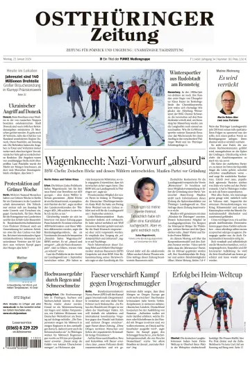 Ostthüringer Zeitung (Pößneck) - 22 Jan 2024