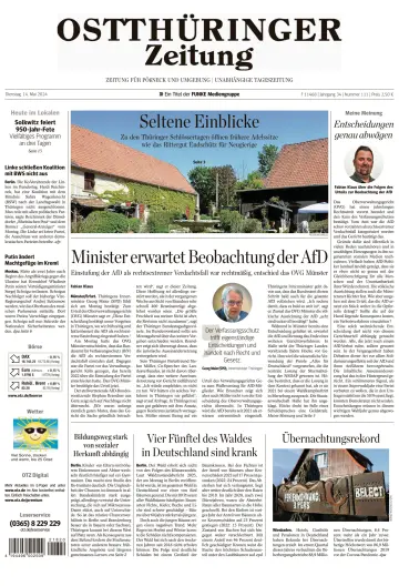 Ostthüringer Zeitung (Pößneck) - 14 Bealtaine 2024