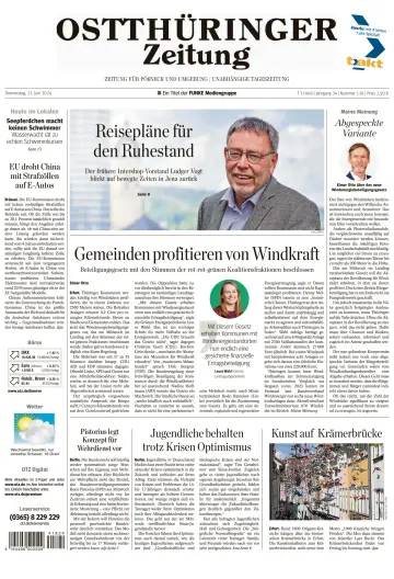 Ostthüringer Zeitung (Pößneck) - 13 Jun 2024