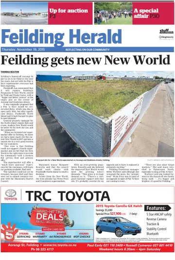 Feilding-Rangitikei Herald - 19 Nov 2015
