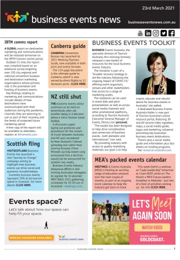 Business Events News - 23 março 2021