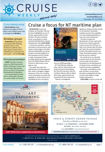 Cruise Weekly - 05 Okt. 2023
