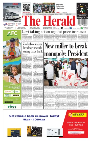 The Herald (Zimbabwe) - 28 Mar 2024