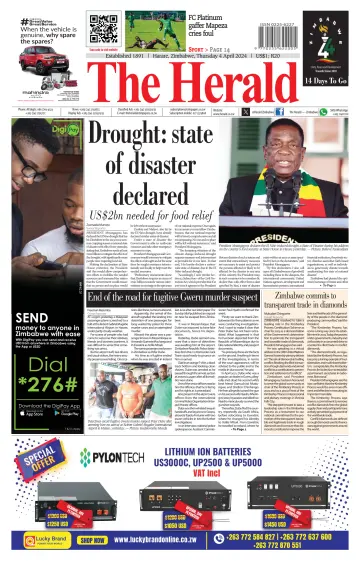 The Herald (Zimbabwe) - 4 Apr 2024