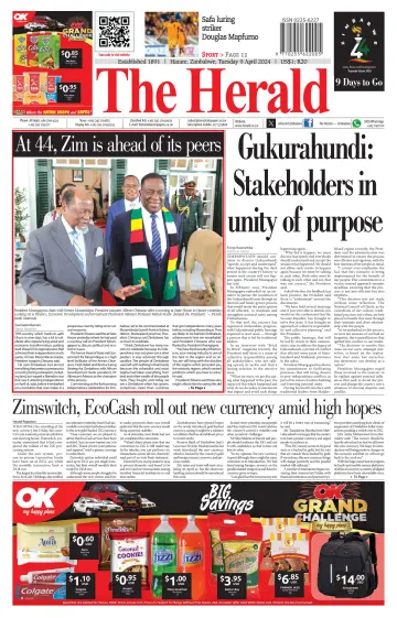 The Herald (Zimbabwe) - 09 4월 2024