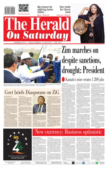 The Herald (Zimbabwe) - 13 四月 2024