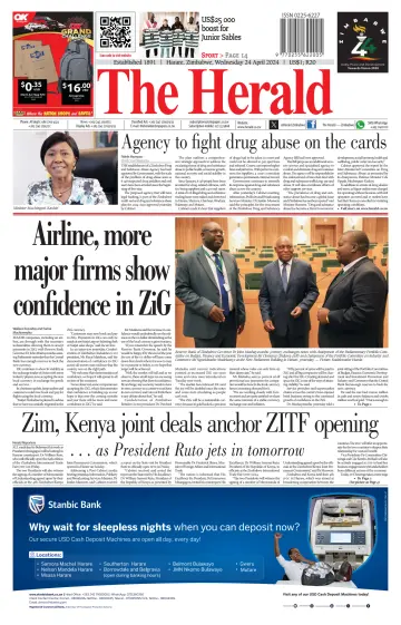 The Herald (Zimbabwe) - 24 апр. 2024