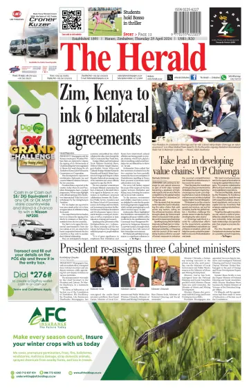The Herald (Zimbabwe) - 25 avr. 2024