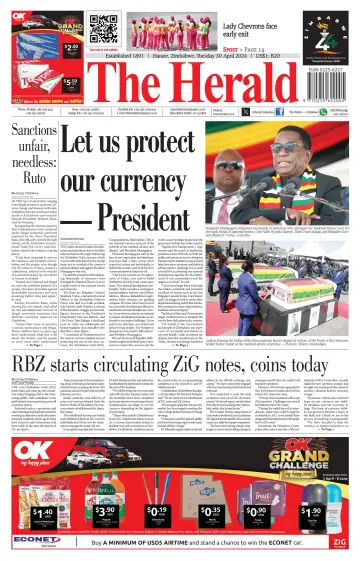 The Herald (Zimbabwe) - 30 Nis 2024